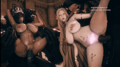 【群P 巨乳 爆操 喷潮 中出 淫纹】新作-Demons invade