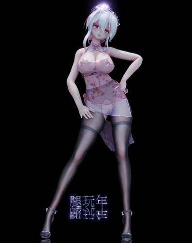 [MMD]Haku Phone Number 4k 三合一