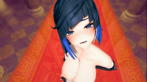 【巨乳 黑丝网纹袜 跳舞 揉乳 腰振 全裸】新作-夜蘭 - RENSEN Dance【Genshin Impact】-第3张图片-萌站