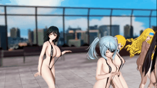 【巨乳 黑丝 跳舞 腰振 乳摇】新作-篠之之箒x西西莉亞x夏綠蒂·迪努亞x蘿拉·博德維希x織斑千冬 - WANNABE【Infinite Stratos】