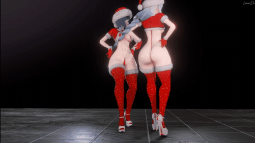 【巨乳 丝袜 跳舞 乳摇 腰振】新作-Shenhe x Yelan - Abracadabra