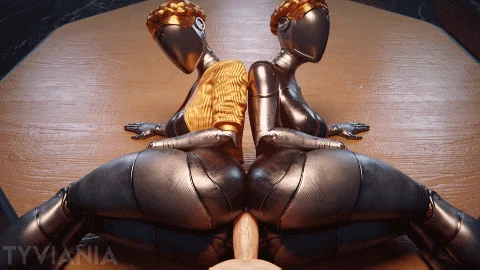 [3D/同人动画/机娘]Tyviania大佬原子之心战败双子姐妹之后被上，双子姐妹花反被大屌哥们反杀插到高潮-第2张图片-萌站