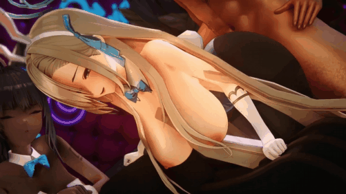 【巨乳 黑丝兔女郎 口交 吞精 群P 爆操 中出】新作-[Blue Archive]- Bunnies Service~ 💙-第6张图片-萌站