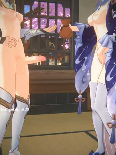 【原神/荧/心海/后入/骑乘】荧和心海的小交易～