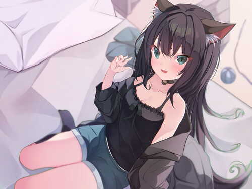 平日里嚣张的猫咪变成猫娘啦~【琴音有波】