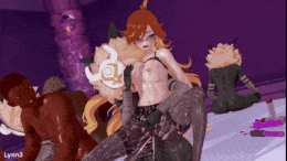 【巨乳 黑丝 口交 乳交 吞精 爆操 爆射 喷潮 中出】新作-Mavuika Sex Ritual-第9张图片-萌站