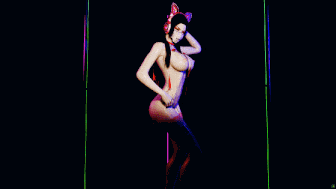 [3D动画] VAM性感钢管舞 美杜莎-SEXODANCE 性感巨乳御姐高挑身材大长腿夜舞