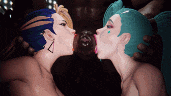 [3D动画] Snellum大师：卡莎+黑百合+天使+阿卡丽+萨勒芬妮 黑人淫乱群交 一穴双茎-第2张图片-萌站