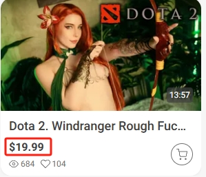 【驴哥精选】外网极品cos女神Mollyredwolf 极致4K！dota2风行者（度盘/原片/无码/4.09G）