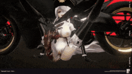 【巨乳 黑丝 虫交 后入 爆操 爆射 中出】新作-HyperSEX系列01 军服弱音和虫虫在公司舞台的相遇