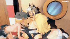 【巨乳 黑丝 扶她 口交 舔穴 吞精 前后夹击 爆操 爆射 喷潮 中出】新作-071【ZzZ】Caesar x Lucy&Piper sex [sound] threesome 绝区零-第2张图片-萌站