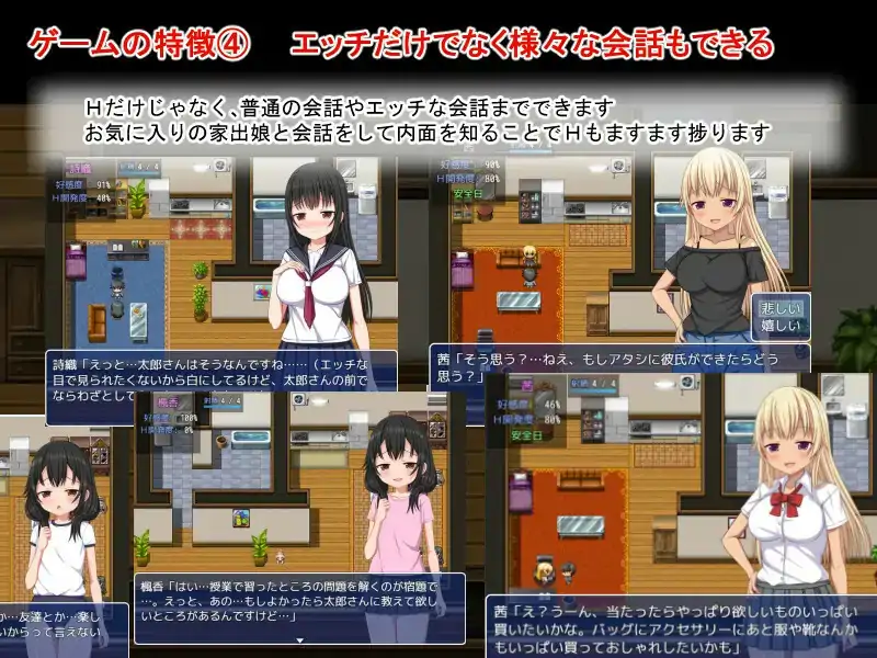 [RPG/汉化] 梨佳庄~与离家出走女孩的后宫生活~V1.2汉化版电脑 -第2张图片-萌站