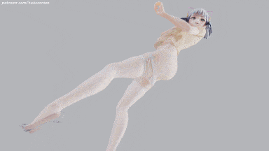 [3D动画] [腿玩年] 长腿高跟黑丝白丝短发双马尾 跳舞慢脱挑逗勾引 -第3张图片-萌站