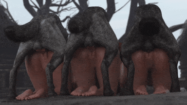 [3D动画] Witches Sabbath 三个骚母狗落入狼群后-第2张图片-萌站