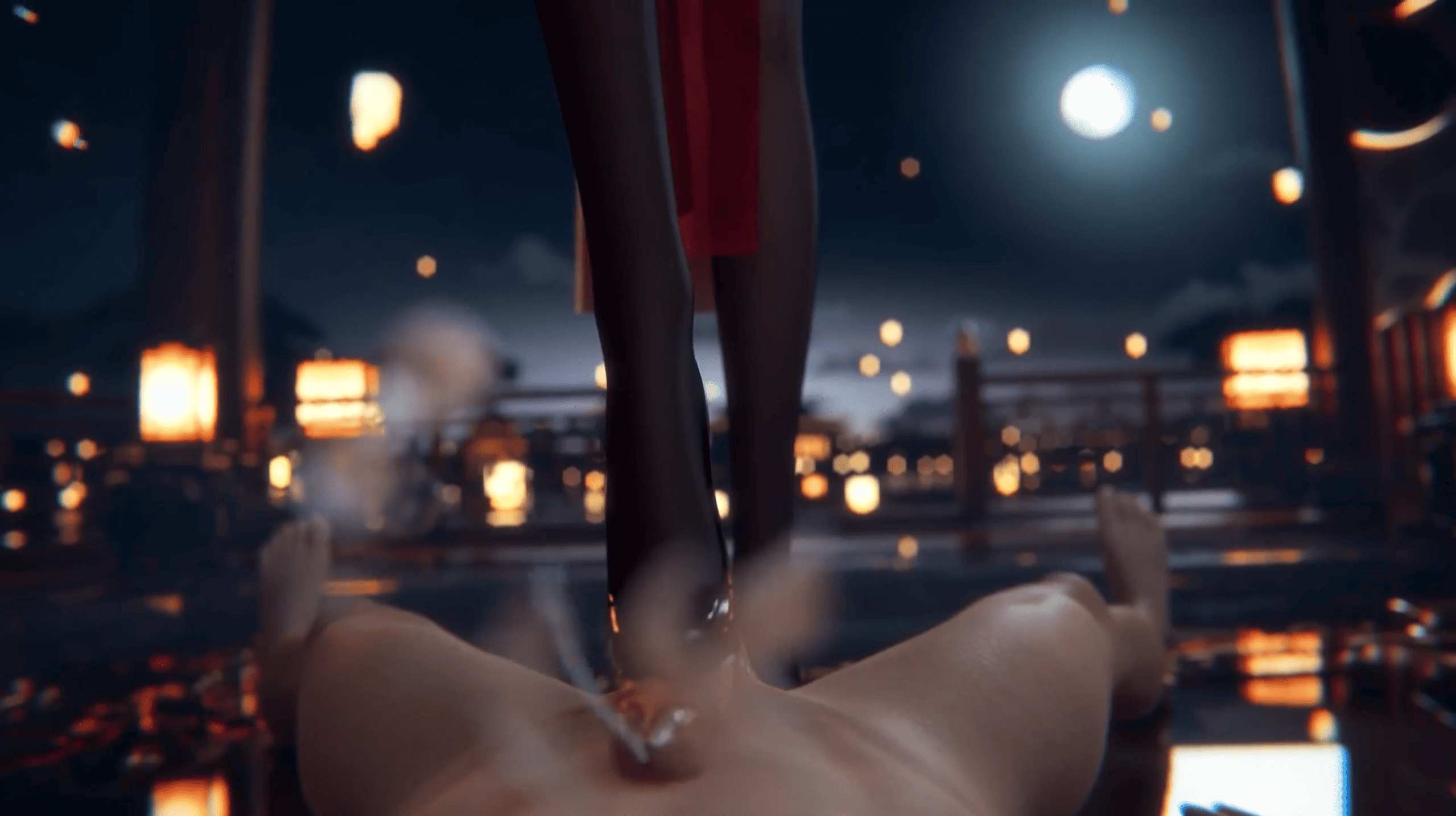 【高清精品MMD】亭台楼阁几轮月，黑丝旗袍精尽绝-第9张图片-萌站