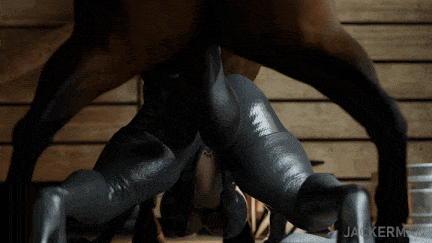 [Jackerman]Saddling Selina hores4K