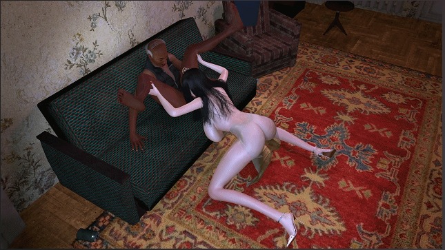 [3D动画] 被圈养的选美冠军 长腿黑丝 中出淫荡透视情趣衣的骚货-第3张图片-萌站
