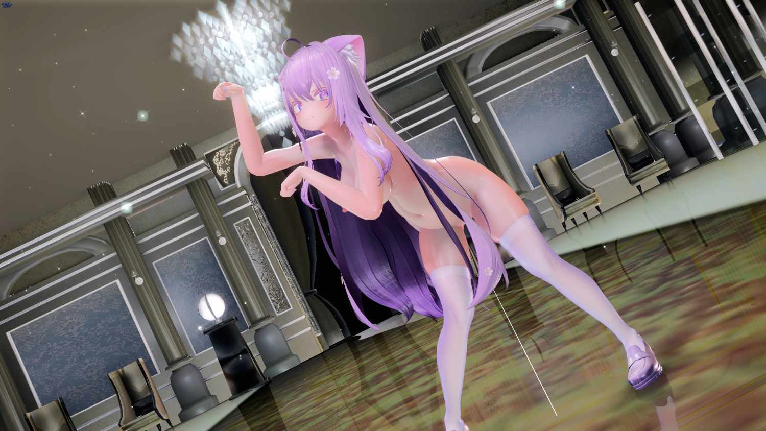 【MMD】4K 重口 舞趴 Moe pink cat-第2张图片-萌站