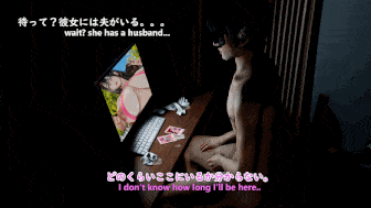 [3D动画] 巨乳人妻全天候直播被黑色巨根围攻