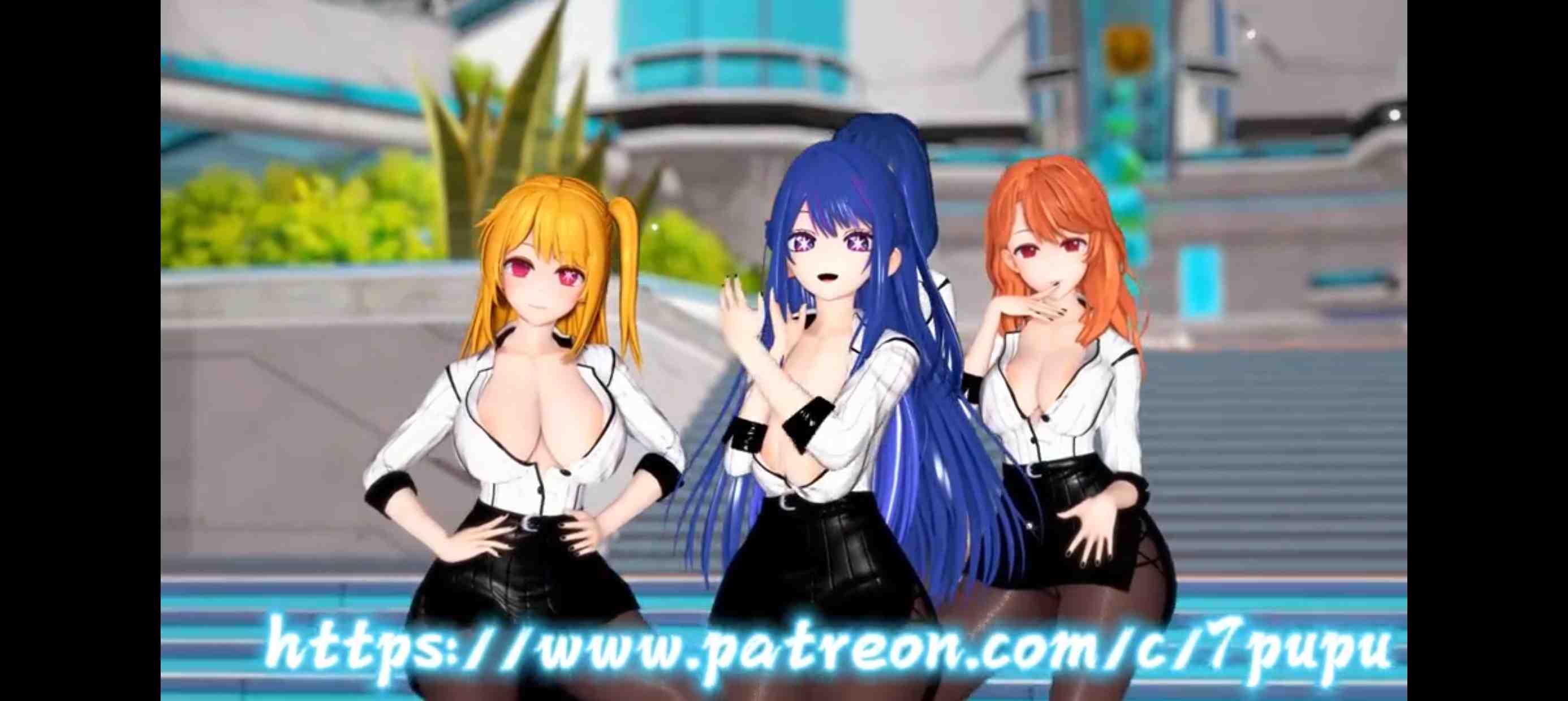 星野愛x星野瑠美衣x黑川茜x齋藤美彌子 -MMD sex