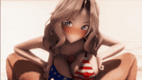 【巨乳 乳交 骑乘 后入 爆操 爆射 中出】新作-[taka84庫] 星条旗ビキニが似合う女-第3张图片-萌站