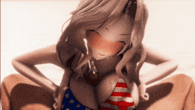 【巨乳 乳交 骑乘 后入 爆操 爆射 中出】新作-[taka84庫] 星条旗ビキニが似合う女-第4张图片-萌站