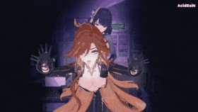 【巨乳 黑丝 扶她 骑乘 后入 爆操 爆射 喷潮 中出】新作-077【Genshin impact】Mavuika x Raiden shogun Futa 玛薇卡&雷电将军 sex [sound] 原神