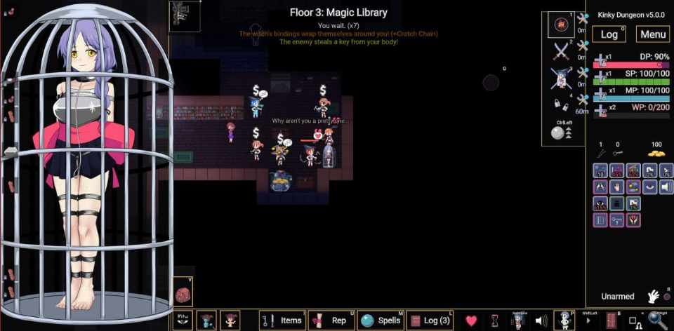 [肉鸽RPG/拘束捆绑/PC] 变态的地牢 Kinky Dungeon v5.4.3 官方中文-第7张图片-萌站