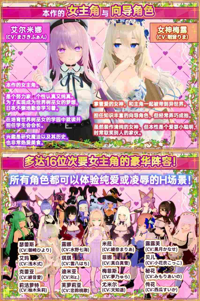 [3D/PC] DL官方中文【简+繁】+更新  异世界树的巫女～用魔法触摸尽情做色色的事～ V1.5  異世界樹の巫女～魔法のチカラでおさわりHやりたい放題～