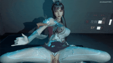 【3D动画】[VAM] 小舞-白丝诱惑 桌上的小游戏 