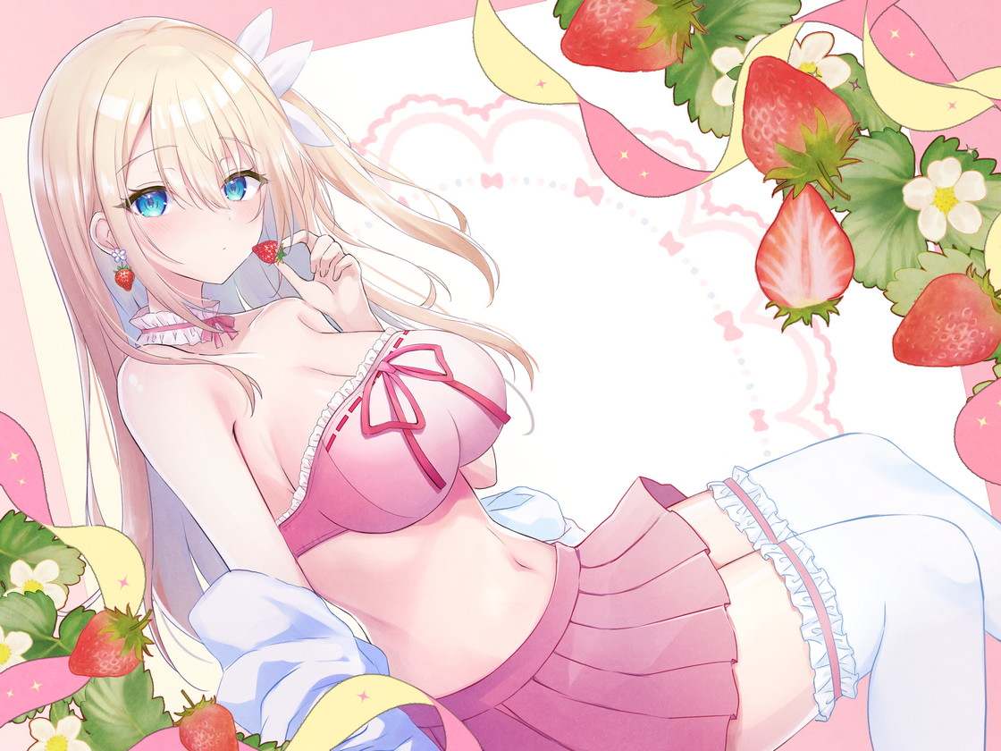 RJ01322255【山田じぇみ子】【KU100】スイーツスイートParfait Life♪いちごとあまあま&〇リ巨乳ボディじぇらーてぃえっち♪