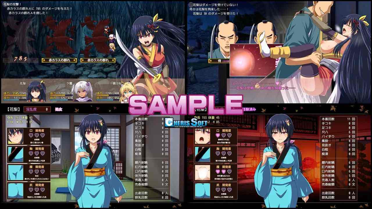 PC/RPG/#女忍花梨  #くノ一花梨  v1.2 赐予者和XHX汉化组联合汉化-第5张图片-萌站