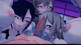 【巨乳 黑丝 口交 扣穴 骑乘 后入 爆操 爆射 喷潮 中出 群P】新作-【原神 NTR日记】蒙德派对-第16张图片-萌站