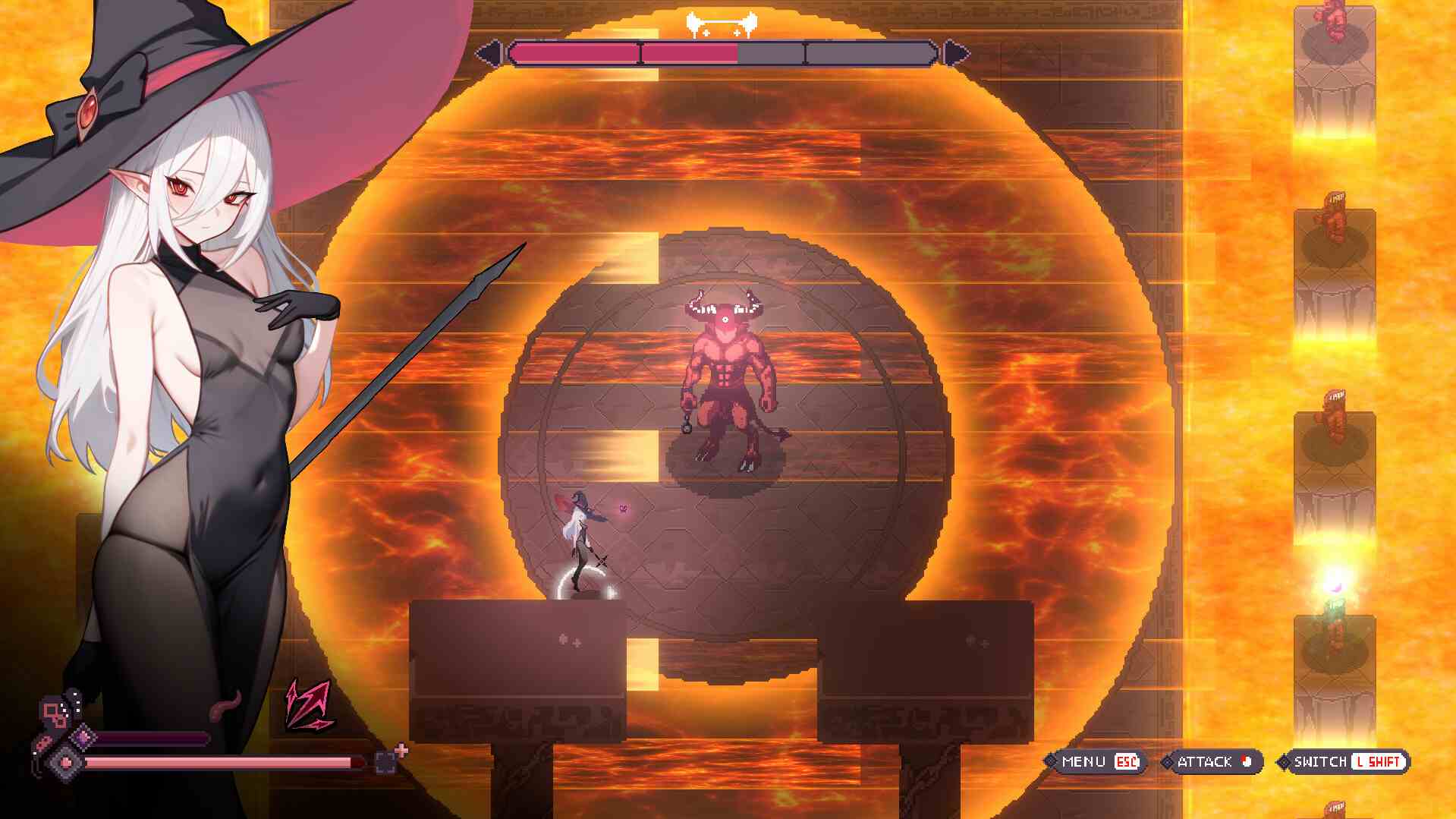 【STeam/动态/更新/口交/触手/像素艺术/实时机翻】魔女的地牢/魔女のタンジョン/Witch's Dungeon【Ver1.2.6.1+存档】【PC/1.70G】-第3张图片-萌站