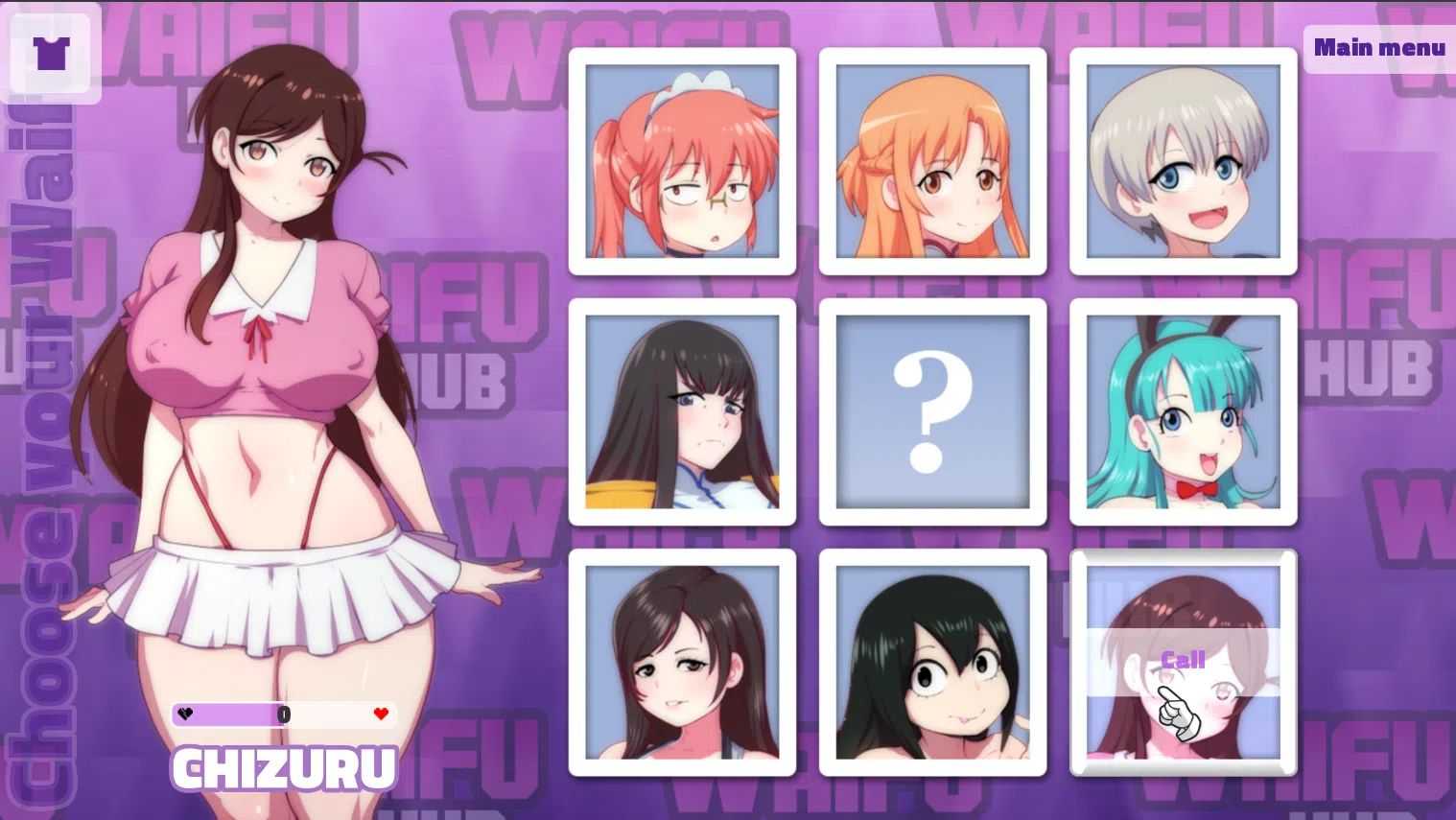 【SLG/安卓/互动/合集】WaiFuHub/动漫老婆列表 1-7部