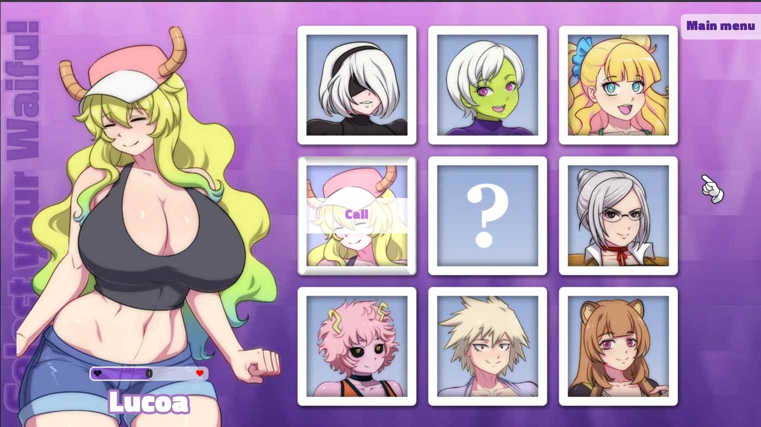 【SLG/安卓/互动/合集】WaiFuHub/动漫老婆列表 1-7部-第2张图片-萌站