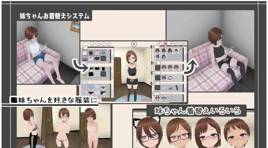 【养成SLG3D全动态汉化PC】和妹妹一起生活（妹ちゃんとく