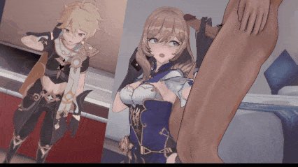 【3D动画】KKkirito大佬 2月原神的NTR日记 乱交派对 黄毛只配在傍边看-第3张图片-萌站