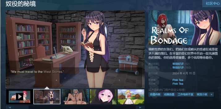【互动SLG/调教拷打/全动态】奴役的秘境（Realms Of Bondage）V1.0.4b STEAM官中【PC/4G】