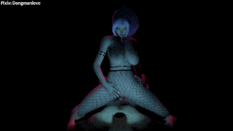 【3D动画】Dongmanlove大佬新作：韩月 性感渔网御姐女上位骑乘榨精