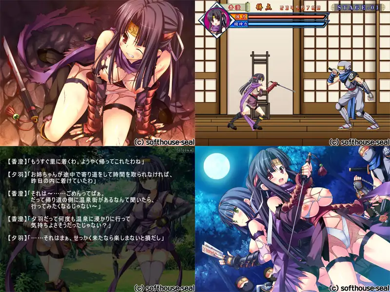 【ACT/PC/战斗H/女忍 】華麗に悩殺♪ くのいちがイク! ～桃色ハレンチ忍法帳～-第2张图片-萌站