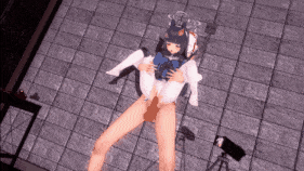 【萝莉 白丝 骑乘 后入 爆操 爆射 喷潮 中出】新作-[碧蓝档案 BlueArchive]美游抱起来做
