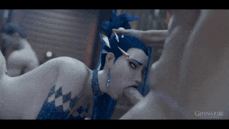 【3D动画】Gennariel 1月新作:KDA女团成员下海 多人淫乱性交派对