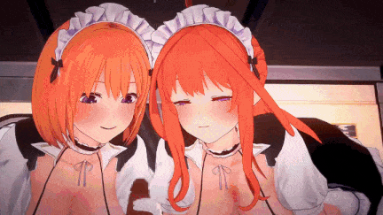 【动画/乘骑/口交/群啪/爆操】五等分のセフレ コスプレえっち編⑥～エロメイド・四葉＆五月 3 P～-第2张图片-萌站