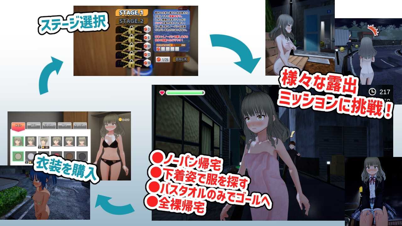 新作[日式3D/动态] 全裸夜归~草薙凪沙的归家之路~ 全裸帰宅～草薙なぎさは帰りたい～ 生肉版 [3.90G]-第5张图片-萌站