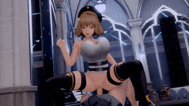 【3D动画】ToonE大佬作品：Anis Break the rules 妮姬 阿妮斯 爆乳白虎穴女上位榨精 -第4张图片-萌站