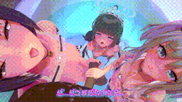 【3D动画】QOS! 绯村惠惠 2月17日更新：蔚蓝档案NTR 学生们被黑爹中出调教 12分长篇-第4张图片-萌站