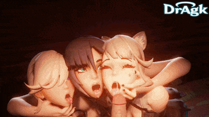 Trio fellatio HD