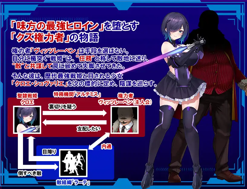 【RPG/PC/AI翻译/巨乳/异种奸/战斗H/拘束/药物/1.44G】聖隷戦姫クロエ~「最強」が権力に沈むまで-第8张图片-萌站 【RPG/PC/AI翻译/巨乳/异种奸/战斗H/拘束/药物/1.44G】聖隷戦姫クロエ~「最強」が権力に沈むまで-第8张图片-萌站