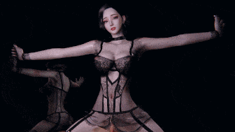 【3D动画】[VAM] fgg99： 帕瓦-小穴摇+三体法学妹-剪刀手 性感黑丝御姐上位骑乘榨精-第4张图片-萌站